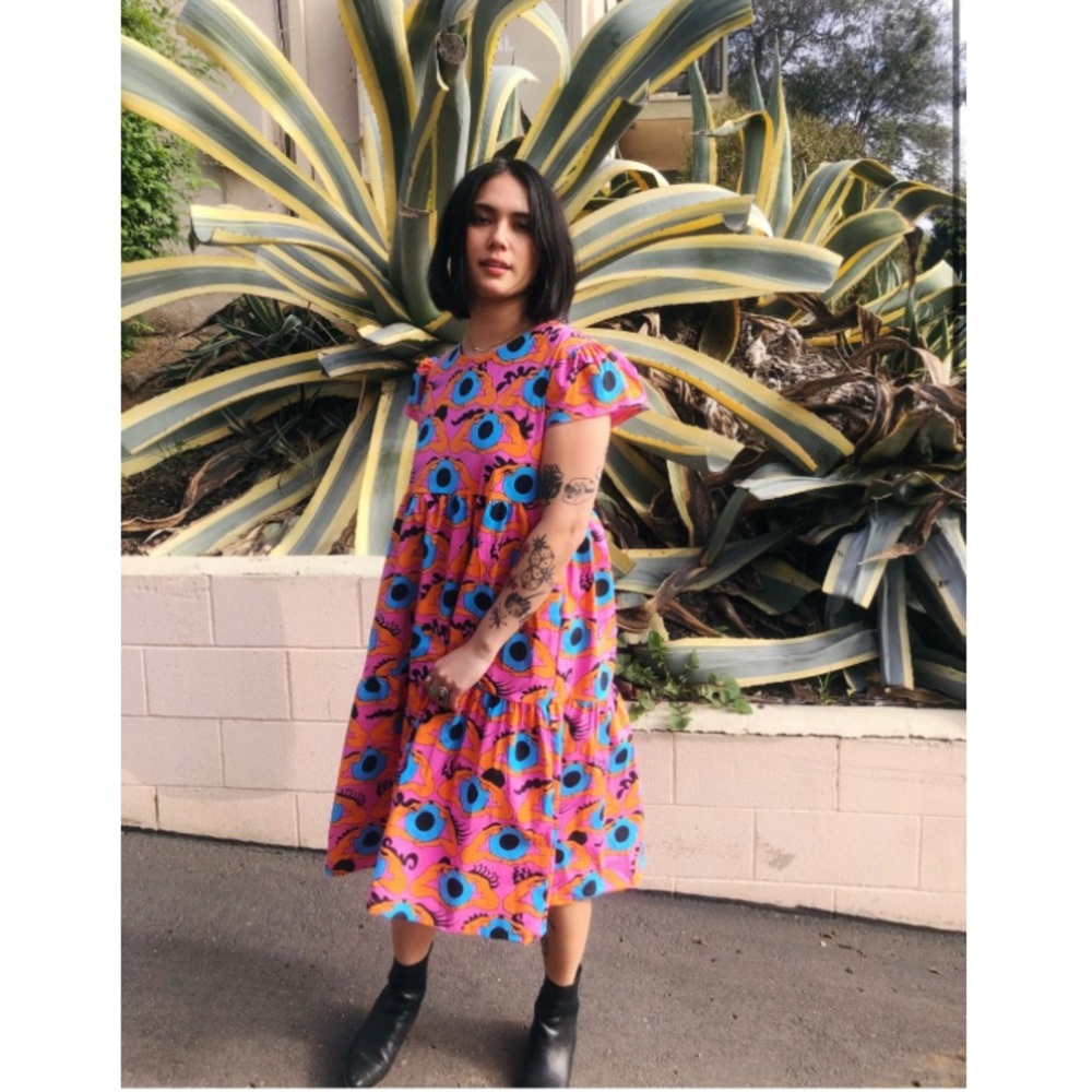 Nooworks Frida Dress - Psychedelic Eyes